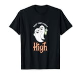 Keep Your Spirits High Funny Ghosts Design T-Shirt