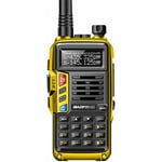 UV-S9 Dual Band Portable Walkie Talkie 10W Ham Radio 2 Antennes 10KM Fonction VOX longue portée 128CH - Jaune