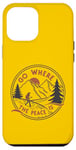 Coque pour iPhone 12 Pro Max Camping plein air amusant Go Where The Peace Is Homme/Femme Camper