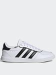 adidas Sportswear Women's Breaknet Sleek Trainers - White/Black, White/Black, Size 5, Women