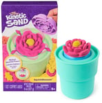 Kinetic Sand Sable Magique - Fleur Magique SquishBlossom 227 G + 2 Accessoires - Sculptez à l'Infini ce Sable à Modeler comme de la Pâte à Modeler - Jouet Sensoriel - Jouet Enfant 5 Ans et +