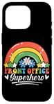 Coque pour iPhone 16 Pro Rainbow Stars, super héros du front office