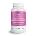 Hey Nutrition Biotin Complex Supplement - Biotin, Selenium, and Zinc - Supports Hair, Nails & Skin - Promotes Immune Health - No Artificial Flavours, Non-GMO & Dairy-Free - 60 Vegan Capsules