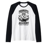 Gorilla Gym Funny Primate Academy Strength & Conditioning Raglan Baseball Tee