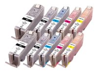 Peach - 10-Pack - Xl - Svart, Gul, Cyan, Magenta - Kompatibel - Blekkpatron (Alternativ For: Canon Cli-551Xl, Canon Pgi-550Xl) - For Canon Pixma Ip8750, Ix6850, Mg5550, Mg5650, Mg6450, Mg6650, Mg7150, Mg7550, Mx725, Mx925