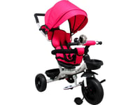 R-Sport Tricycle T4 Rosa R-Sport Roterbare 360 Grader Eva Hjul, Brems Frihjul