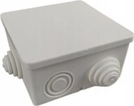 Pak-Plast Ytbox Pak-Plast P-7 P7/A 87X87x45mm Ip44 Hermetisk Utan Ring Fyrkantig Drossel Vit