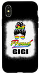 Coque pour iPhone X/XS Fier Gigi Grandma Messy Bun LGBT Arc-en-ciel LGBTQ Pride