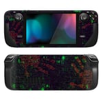 playvital Kit d'Autocollants de Protection pour Steam Deck OLED,Stickers Skin Vinyl pour Steam Deck LCD-Impression Paume Mystérieuse