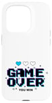 Coque pour iPhone 15 Pro Game Over Vintage Retro Jeux Vidéo Gaming