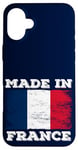 Coque pour iPhone 16 Plus Made In France With French Flag Novelty Graphic Cool Designs