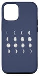 Coque pour iPhone 12/12 Pro 12 phases de lune astronomie ciel nocturne Meme