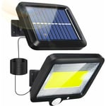 Lampe Solaire Exterieur, Lumière solaire extérieure avec détecteur de mouvement led Eclairage Exterieur avec Detecteur étanche Sans Fil Spot IP65