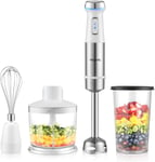 YISSVIC 1100W Hand Blender for Kitchen 4 in 1 Stick Blender with 800ml Beaker