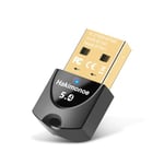 Hakimonoe Upgraded Bluetooth 5.4 Adapter for PC Laptop, Wireless USB Transmitter Dongle for Desktop Windows 11 10 8.1 7, Plug n Play Bluetooth Headphones Headset Speaker Mouse Keyboard Game Controller