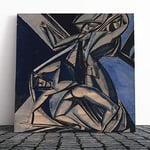 Big Box Art Canvas Print Wall Art Henry Gaudier-Brzeska New Rhythms | Mounted & Stretched Box Frame Picture | Home Decor for Kitchen, Living Room, Bedroom, Hallway, Muli-Colour, 20x20 Inch