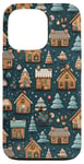 Coque pour iPhone 13 Pro Mignon, Vacances, Hiver, Village, Noël