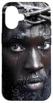 Coque pour iPhone 16 Jésus Noir, Christianisme, Église, Christ, Jésus