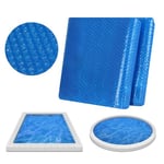 WOLTU Bâche Piscine, Bâche à Bulle Piscine Rond Ø305cm, Bâche de Protection Piscine, Couverture de Piscine, Plusieurs Tailles Disponibles, en PE, Bleu