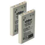 2x Battery for Nikon Coolpix S10 1000mAh