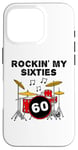 Coque pour iPhone 16 Pro Batteur 60e anniversaire, professeur de batterie