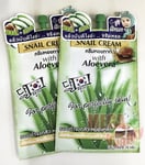 2x Fuji SNAIL CREAM Face Gel With Aloe vera Reduces Wrinkle Scar Anti-aging 15g