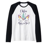 First Name Chloe Personalized I Love Chloe Raglan Baseball Tee