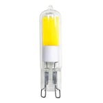 LED Cob Douille à Broches Ampoule 2W = 25W G9 Transparent Verre Blanc Froid