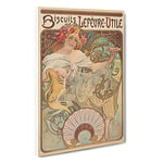 Biscuits Lefevre By Alphonse Mucha Canvas Print for Living Room Bedroom Home Office Décor, Wall Art Picture Ready to Hang, 30 x 20 Inch (76 x 50 cm)