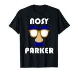 Nosy Parker Funny Disguise Glasses Fathers Day Bad Joke Pun T-Shirt