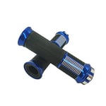 one by Camamoto cod. 77344317A kit de Paire de poignées Wild Noir/Bleu Compatible avec Moto et Scooter, avec poignée optimale Produit d'installation Facile, ø Gauche 22 mm/DX 25 mm - Longueur 135