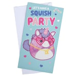 1X Squishmallows Colourful gloss finish Birthday Card Official Merch - NEW UK