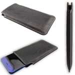 caseroxx Business-Line Poche pour ZTE Blade V7 en noir fait de Cuir artificiel