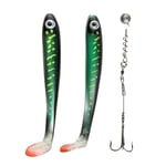 IFISH The Demon Shad 15cm - 2-pack inkl. Stinger - Hot Pike