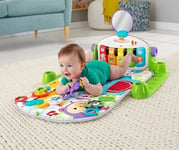 Fisher-Price Deluxe Kick & Play Piano Baby Play Mat Super Soft Machine-Washable