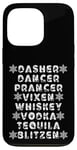 iPhone 13 Pro Dasher Dancer Prancer Vixen Spirits Funny Christmas List Case