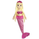 Aurora, 33207, Sea Shimmers Jewel la Sirène, 46 cm, Peluche, (Rose, Jaune, Peche), Pink, Yellow, Peach, Taille L