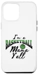 Coque pour iPhone 12 Pro Max Southern Moms Cadeau fantaisie pour mère Motif basketball Vert et noir