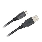 Câble micro USB 2.0 B - D2DIFFUSION - 1.5 m - Noir - Transfert de données