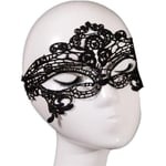 Venetiansk Mask Kvinnors Spetsmask Spetsmask Svart Ögonmask