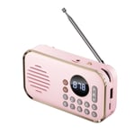 Portable FM Radio Rechargeable Small Wireless Bluetooth Speaker Surround5136