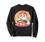 Halloween Cute Kawaii Japanese Noodles Funny Ghost Ramen Sweatshirt