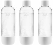 3-pk AGA AQVIA PET-flaske, 1L (hvit)