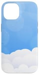 Coque pour iPhone 14 Ciel bleu clair avec nuages