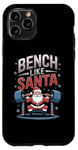 Coque pour iPhone 11 Pro Salle de sport Bench Like Santa Christmas