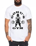 Goku Golds T-Shirt pour Homme One Goku Dragon Master Son Ball Vegeta Turtle Roshi Piece Golds DB, Farbe2:Weiß;Größe2:XL