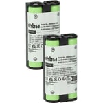 2x Batterie compatible avec Sony MDR-RF955RK, MDR-RF955, MDR-RF995, MDR-RF4000, MDR-RF895 casque audio, écouteurs sans fil (700mAh, 2,4V, NiMH) - Vhbw