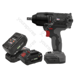 Sealey Premier SV20 Series 1/2&quot;Sq Drive Brushless Cordless Impact Wrench Ki