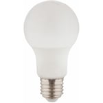 Ampoule led 7 watts blanc chaud Lampe boule en aluminium blanc, culot E27 560 lumen 3000 Kelvin, DxH 6x10,8 cm