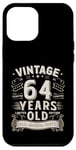 Coque pour iPhone 12 Pro Max Vintage Legend 64 Years Old Limited Edition Men Women BdayVi